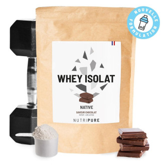 Protéine Whey Isolate Dutch Chocolat - 350g - 22g De Protéines Par Portion - Faible En Sucre