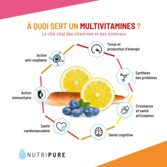 Multivitamines Gélules : 12 Vitamines Et 5 Minéraux - Naturel & Végétal